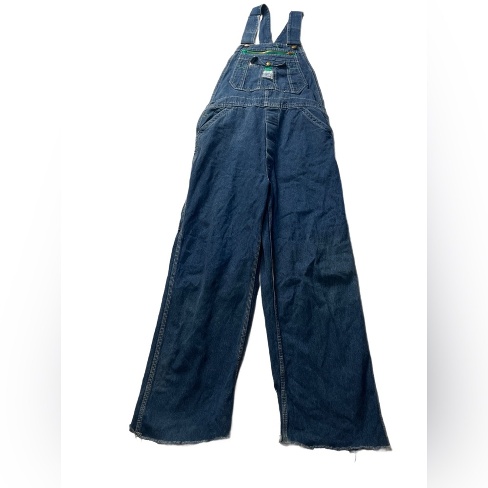 Liberty Blue Denim Overalls Relaxed Fit, size 34 x 34